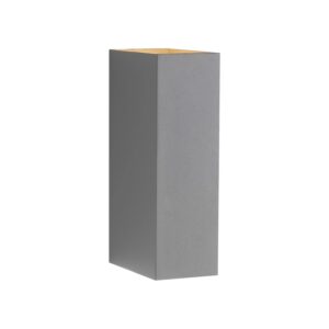 Paul Neuhaus LED-Wandleuchte Block Grau 16 cm x 8 cm x 5 cm