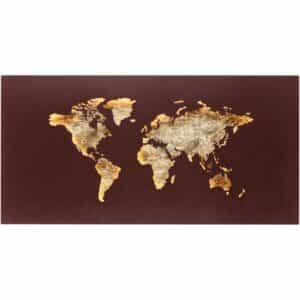 Paul Neuhaus LED-Wandleuchte Map Rost 60 x 30 cm