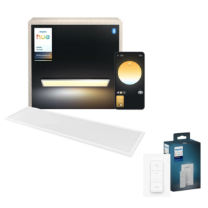 Philips Hue Deckenleuchte Aurelle Bundle & Dimmschalter Weiß 131