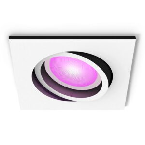 Philips Hue LED-Einbauspot Centura White & Color Ambiance Eckig Weiß