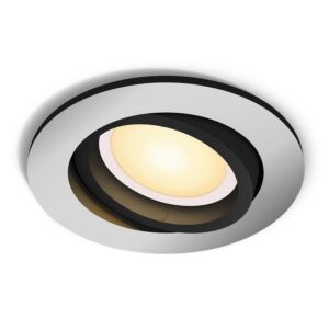 Philips Hue LED-Einbauspot Milliskin White Ambiance Rund Aluminium