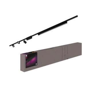 Philips Hue LED-Schienenbeleuchtung Perifo 3er Spotleuchte und Lightbar Schwarz