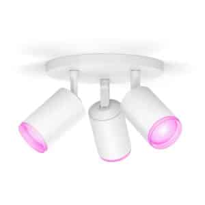 Philips Hue LED-Spot Fugato 3-flammig White & Color Ambiance Weiß Ø 19