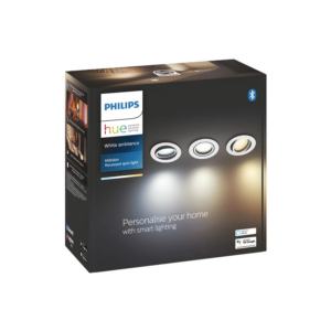 Philips Hue Smart-Einbauspot Milliskin White Ambiance Weiß 3er Pack