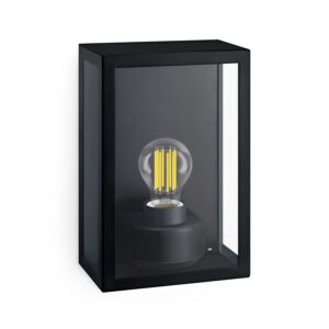 Philips Outdoor-Wandleuchte Alzor Eckig Max. 25 W exkl. LM Schwarz