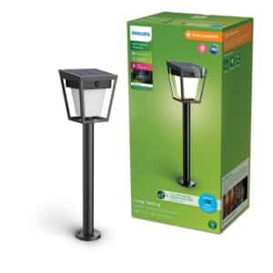 Philips Sockelleuchte Nissa Solar UltraEffizient Schwarz