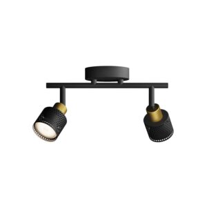Philips Spot Niall 2-Flammig 5 W GU10 Schwarz-Gold