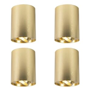 QAZQA 4er Set Spots Gold Messing Verstellbar Rondoo up