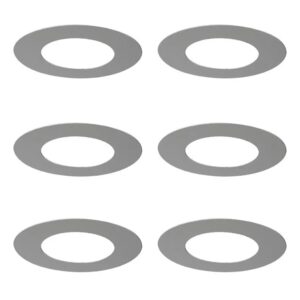 QAZQA 6er Set Abdeckringe aus Edelstahl für Einbaustrahler 7