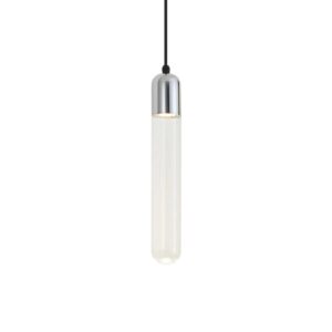 QAZQA Art Deco Pendelleuchte Chrom mit Geripptem Glas IP44 Walcott