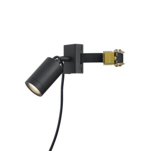 QAZQA Außenstrahler Schwarz für Baum GU10 50mm Drehbar und Neigbar IP65 Solo