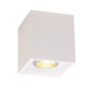 QAZQA Design Aufbaustrahler Weiß GU10 50mm Qubo
