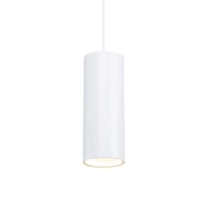 QAZQA Design-Pendelleuchte Weiß Rund GU10 50mm Tubo