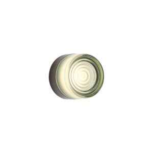 QAZQA Design Wandleuchte Schwarz mit hellGrünem Glas IP44 Michele