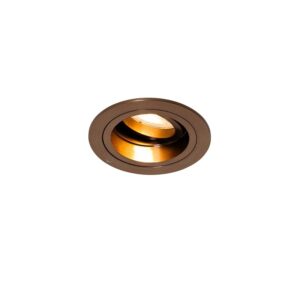 QAZQA Einbaustrahler DunkelBronze Rund Dreh  und Kippbar Chuck