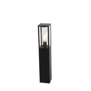 QAZQA Industrielle Outdoor Stehleuchte Schwarz 80 cm IP44 Charlois
