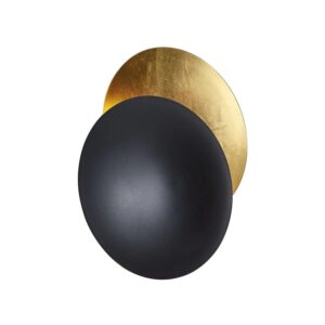 QAZQA Moderne Wandleuchte Schwarz mit Gold 34