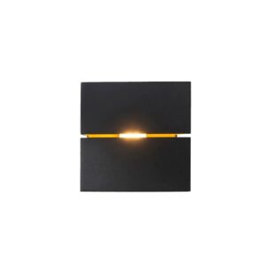 QAZQA Moderne Wandleuchte Schwarz mit Gold 9