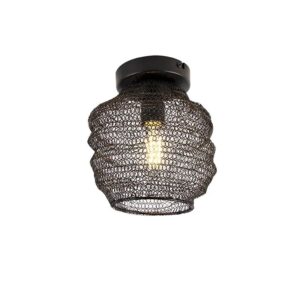 QAZQA Orientalische Deckenlampe Schwarz Nidum Bene