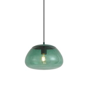 QAZQA Retro Grüne Pendelleuchte mit Grünem Glas Giselle