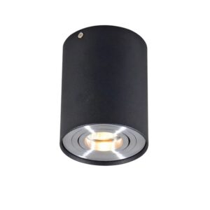 QAZQA Spot Schwarz Schwenk  und Neigbar Rondoo 1 up