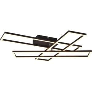 Reality LED Deckenleuchte Corso Schwarz matt