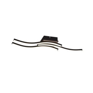 Reality LED-Deckenleuchte Route 3-flammig Schwarz Matt 56 cm x 12 cm