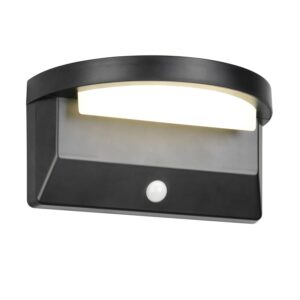 Reality LED-Outdoor-Wandleuchte Moro mit Bewegungsmelder Schwarz Matt