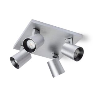 Rendl Deckenleuchte Kenny IV Gebürstetes Aluminium 32 W