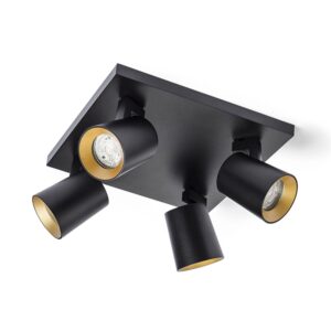 Rendl Deckenleuchte Kenny IV Schwarz 32 W