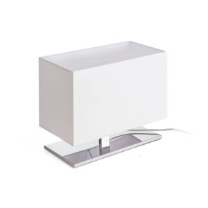 Rendl Tischleuchte Plaza S Weiß Chrom 15 W