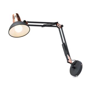 Rendl Wandleuchte Ante Schwarz Kupfer 15 W