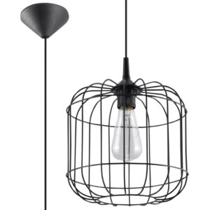 Sollux Lighting Hängeleuchte Celta Schwarz