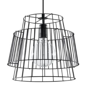 Sollux Lighting Hängeleuchte Gate Schwarz
