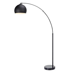 Teamson Home Arquer 170 cm Bogenlampe mit Schwarzem Marmorsockel