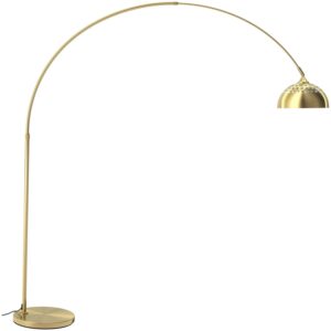 Tectake Bogenleuchte Arcus 70Er Jahre Retro Stil Beschichteter Stahl  60 W  175 x 34 50 x 206 cm Gold