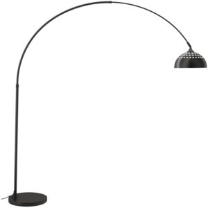 Tectake Bogenleuchte Arcus 70Er Jahre Retro Stil Beschichteter Stahl  60 W  175 x 34 50 x 206 cm Schwarz