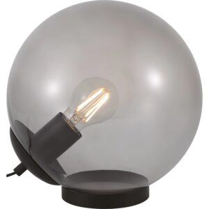 Tischleuchte Glas Grau H: 25