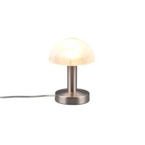 Trio Design-Tischleuchte Fynn II 1-flammig Nickel Matt 21 cm x 15 cm