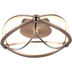 Trio LED Deckenleuchte Charivari Messing matt 140 mm x 410 mm x 410 mm