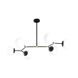 Vente-unique Hängeleuchte Und Kronleuchter Damar Schwarz 100 cm
