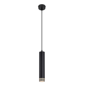 ZMH Pendelleuchte 1 flammig GU10 Zylinder Design Aluminium Höhenverstellbar Modern für Küche Wohnzimmer Esszimmer