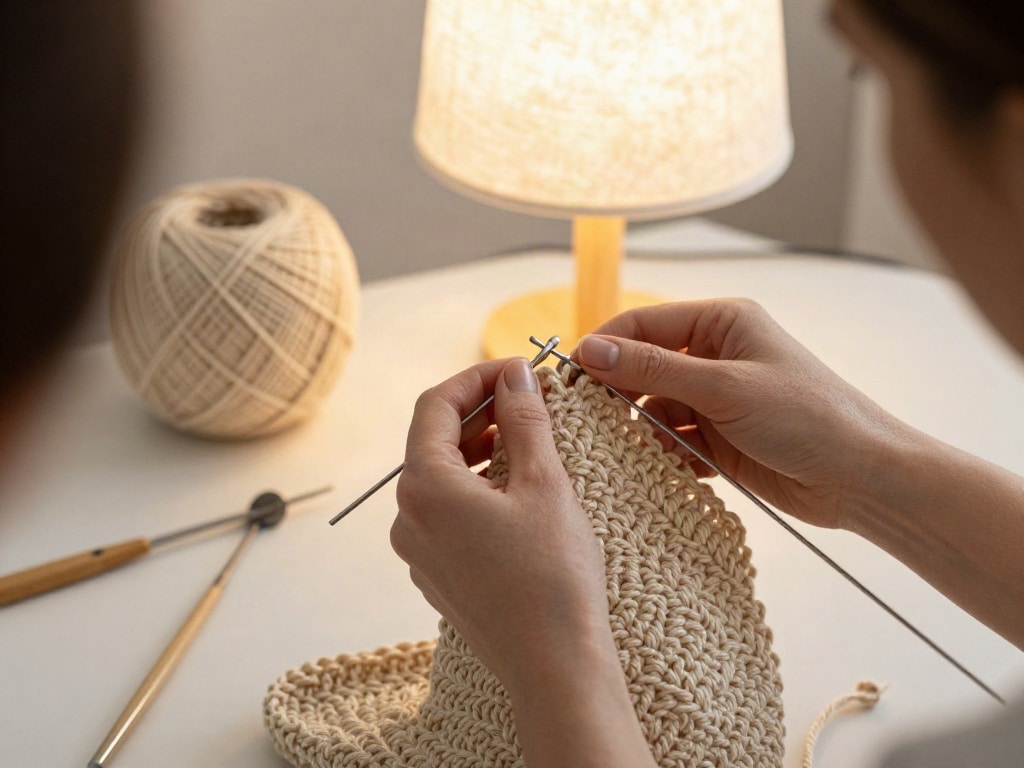 Eine Boho Lampe häkeln Anleitung