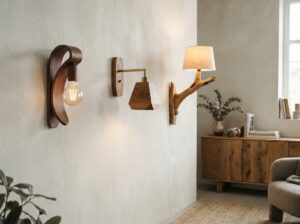 Holz Lampen für die Wand: Stilvolle Ideen