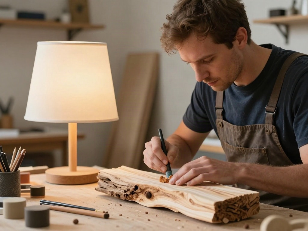Holz Lampen selber bauen leicht gemacht