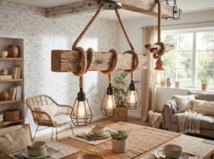 Holz Seil Lampen für dein Zuhause