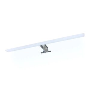 kalb LED Badleuchte Spiegellampe Aufbauleuchte für Spiegel Schrank Oder Wand 230VAC IP44 Chrom 3000K 60cm Länge