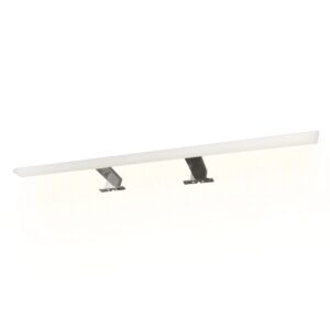kalb LED Badleuchte Spiegellampe Aufbauleuchte für Spiegel Schrank Oder Wand 230VAC IP44 Chrom 3000K 80cm Länge