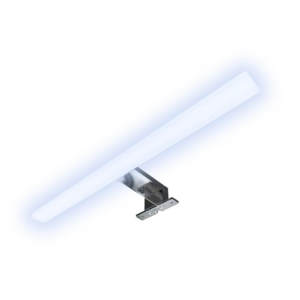 kalb LED Badleuchte Spiegellampe Aufbauleuchte für Spiegel Schrank Oder Wand 230VAC IP44 Chrom 4000K 45cm Länge