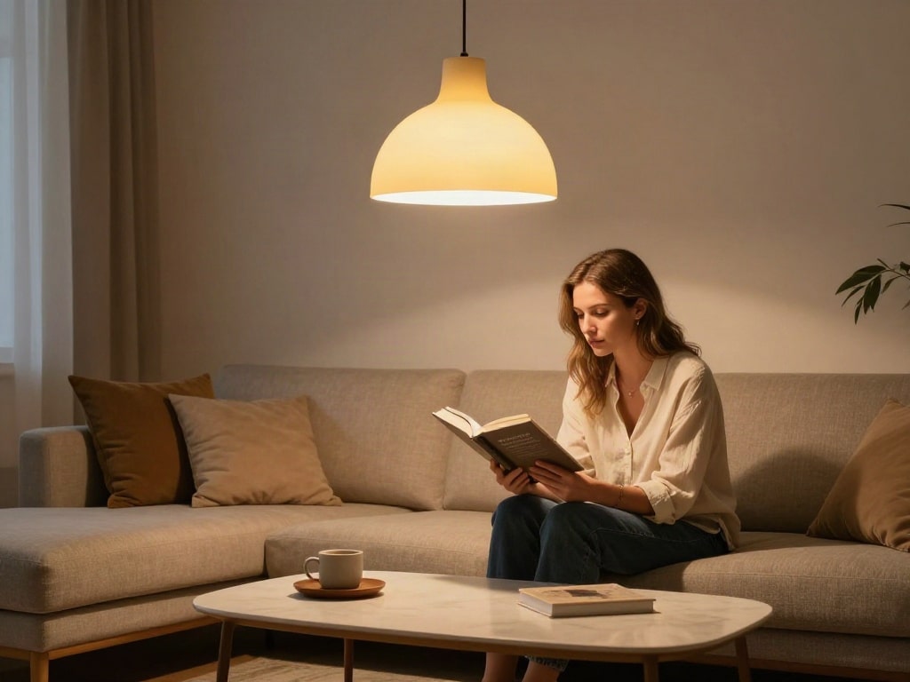 Lampen über Couchtisch richtig positionieren